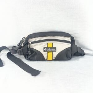 Columbia Sportswear Fanny Waist Hip Pack Adjustable Black Grey Yellow